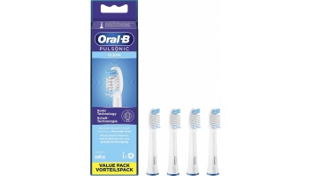 Oral-B Pulsonic Clean Replaceable Toothbrush Heads | SR32-4 | Heads | For adults | Number of brush heads included 4 | White