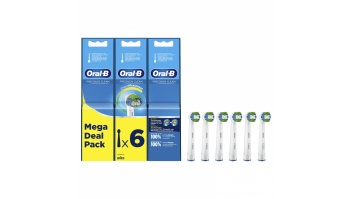 Oral-B Precision Clean Replaceable Toothbrush Heads | Heads | For adults | Number of brush heads included 6 | White