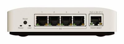 MikroTik CRS304-4XG-IN 10 Gigabit Data Switch with 4-10G RJ45 Ethernet ports and 1-1G Management port, indoor case