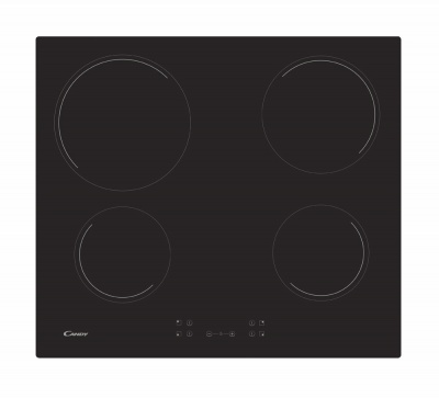 Candy | Hob | CH64CCB | Vitroceramic | Number of burners/cooking zones 4 | Touch | Black