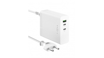 Fixed Charging Station 2xUSB-C/1xUSB, GaN, PD 3.1 support, 140W | FIXCG140-2C1A-WH