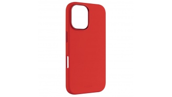 Fixed MagFlow | Back cover | Apple | iPhone 16 | Liquid silicon | Red