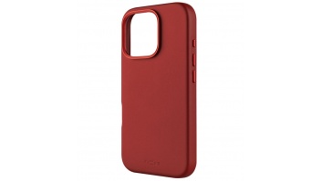 Fixed MagLeather | Back cover | Apple | iPhone 16 Pro | Leather | Red