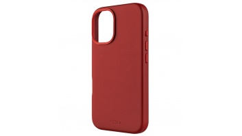 Fixed MagLeather | Back cover | Apple | iPhone 16 | Leather | Red