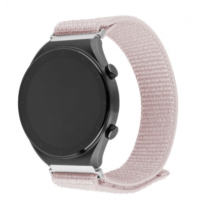 Fixed | Sporty Strap with Quick Release 22mm for Smartwatch | 160-210 mm | Rose gold | Nylon