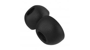 Fixed Plugs Pro, 2 sets, size S | Plugs | Apple | Airpods Pro/Pro 2 | Foam | Black