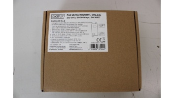 SALE OUT. DIGITUS Gigabit Ethernet PoE Ultra Injector, 802.3af/at, 60 W, DEMO | Digitus | Gigabit Ethernet PoE Ultra Injector, 802.3af/at, 60 W | DN-95104