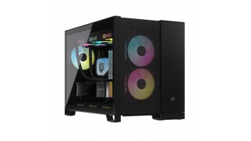 Corsair 2500D AIRFLOW Mid-Tower Dual Chamber PC Case, Black | Corsair