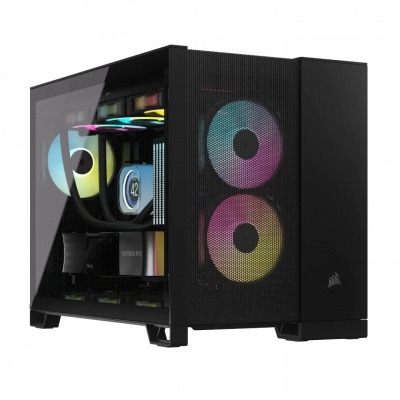 Corsair 2500D AIRFLOW Mid-Tower Dual Chamber PC Case, Black | Corsair