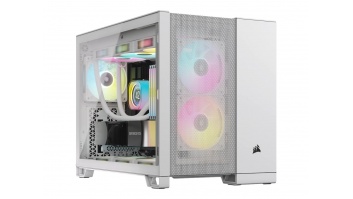 Corsair 2500D AIRFLOW Mid-Tower Dual Chamber PC Case, White | Corsair