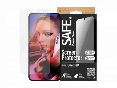 SAFE by PanzerGlass Screen Protector Samsung Galaxy S24 | Ultra-Wide Fit w EasyAligner | PanzerGlass