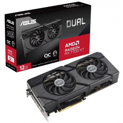 VGA PCIE16 RX7700XT 12GB GDDR6/DUAL-RX7700XT-O12G ASUS