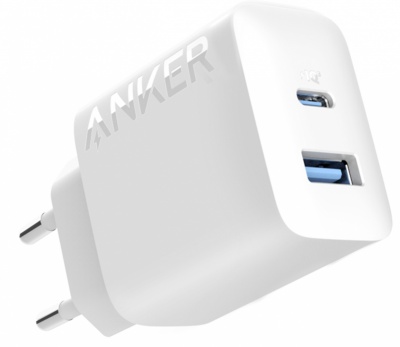 Anker 312 Wall Charger, 20W, 1A/1C, White | Anker