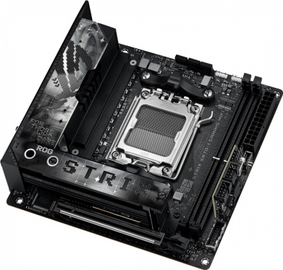 Asus | ROG STRIX X870-I GAMING WIFI | Processor family AMD | Processor socket AM5 | DDR5 DIMM | Supported hard disk drive interfaces SATA, M.2 | Number of SATA connectors 2