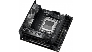 Asus | ROG STRIX X870-I GAMING WIFI | Processor family AMD | Processor socket AM5 | DDR5 DIMM | Supported hard disk drive interfaces SATA, M.2 | Number of SATA connectors 2