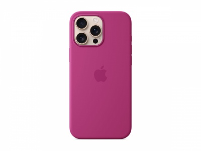 Apple iPhone 16 Pro Max Silicone Case with MagSafe - Fuchsia