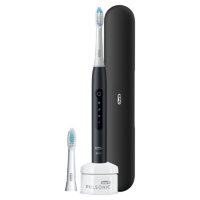 Oral-B Toothbrush | Pulsonic Slim Luxe 4500 | Rechargeable | For adults | Number of brush heads included 2 | Number of teeth brushing modes 3 | Sonic technology | Black