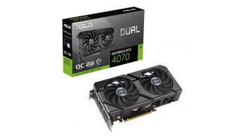 Graphics Card|ASUS|NVIDIA GeForce RTX 4070|12 GB|GDDR6|192 bit|PCIE 4.0 16x|Triple slot Fansink|1xHDMI|3xDisplayPort|DUAL-RTX4070-O12GD6-EVO