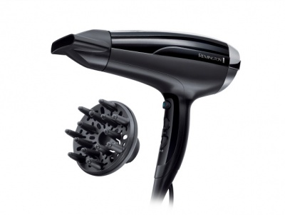 Remington Hair Dryer | D5215 Pro-Air Shine | 2300 W | Number of temperature settings 3 | Ionic function | Diffuser nozzle | Black