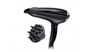 Remington Hair Dryer | D5215 Pro-Air Shine | 2300 W | Number of temperature settings 3 | Ionic function | Diffuser nozzle | Black