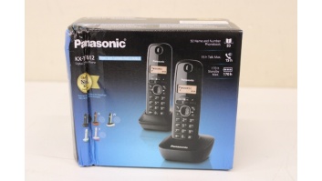 SALE OUT. Panasonic KX-TG1612FXH Cordless phones, Black | Panasonic | Cordless | KX-TG1612FXH | Built-in display | Caller ID | Black | Conference call | Phonebook capacity 50 entries | Wireless connection