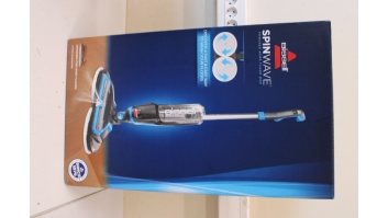 Mop | SpinWave | Corded operating | Washing function | Power 105 W | Blue/Titanium | USED, DIRTY, SCRATCHED, BROKEN HANDLE HOLDERS