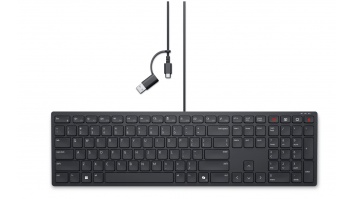 Dell | Collaboration Keyboard | KB525C | Keyboard | Wired | US (QWERTY) | Black | USB-C