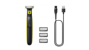 Philips Shaver | QP2724/10 OneBlade | Operating time (max) 45 min | Wet & Dry | NiMH | Black/Lime