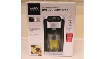 SALE OUT. Caso 01889 HW 770 advanced Turbo Hot water dispenser, Capacity 2.7 L, Black/Stainless Steel | Caso | Turbo Hot Water Dispenser | HW 770 Advanced | Water Dispenser | 2600 W | 2.7 L | Plastic/Stainless Steel | Black/Stainless Steel | USED, SCRATCH