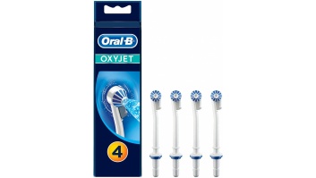 Oral-B | ED 17-4 | Toothbrush Heads, OxyJet | Heads | For adults | Number of brush heads included 4 | White