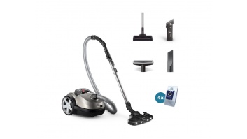 Philips Vacuum cleaner | XD8152/12 | Bagged | Power 900 W | Dust capacity 4 L | Pearl Metal