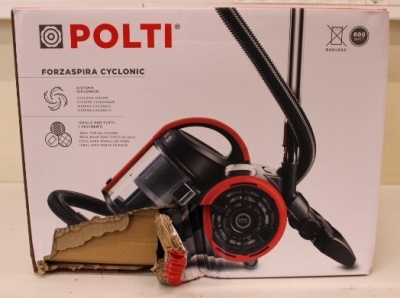 SALE OUT. Polti PBEU0105 Forzaspira C110_PLUS Vacuum cleaner, Bagless, Power 800 W, Dust container 2 L, Working radius 8 m, Black/Red | Polti | Vacuum cleaner | PBEU0105 Forzaspira C110_Plus | Bagless | Power 800 W | Dust capacity 2 L | Black/Red | DAMAGE