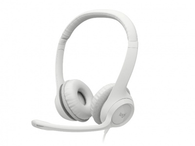 Logitech | USB Computer Headset | H390 | Wired | Over-Ear | Microphone | Noise canceling | Off-white