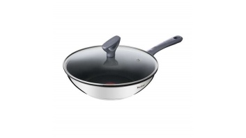 Tefal G7309955 Daily Cook Wok pan with lid, 28 cm, Grey