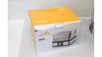 SALE OUT. ETA ETA530190000 Freya Food dryer, 245W, LED Dispaly, 5 drying plates, black/stainless steel | ETA | Food Dryer | Freya ETA530190000 | Power 245 W | Number of trays 5 | Temperature control | Stainless steel | DAMAGED PACKAGING, TORN PLASTIC BAG