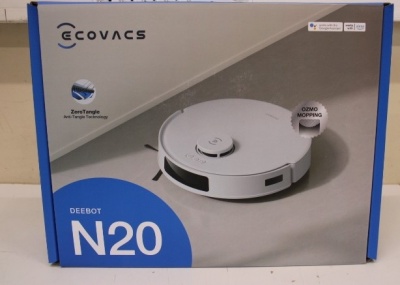 SALE OUT. Ecovacs DEEBOT N20 Floor Cleaning Robot with precise mapping and navigation technology (TrueMapping 2.0), OZMO mopping system, Whi | Ecovacs | Floor Cleaning Robot | DEEBOT N20 | Wet&Dry | Operating time (max) 300 min | 5200 mAh | Dust capacity 