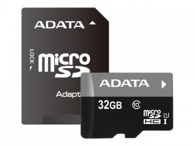 ADATA | Premier UHS-I | 32 GB | MicroSDHC | Flash memory class 10 | Adapter