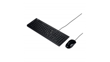 Asus U2000 | Keyboard and Mouse Set | Wired | US | Black