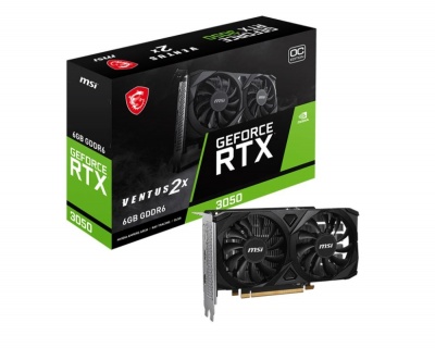 Graphics Card|MSI|NVIDIA GeForce RTX 3050|6 GB|GDDR6|96 bit|PCIE 4.0 16x|Dual Slot Fansink|2xHDMI|1xDisplayPort|RTX3050VEN2XE6GOC