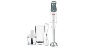 TEFAL | Blender | Optichef 3-in-1 HB643138 | Hand Blender | 800 W | Number of speeds 20 | Turbo mode | Chopper | White/Grey