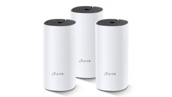 Whole Home Mesh WiFi System | Deco M4 (3-Pack) | 802.11ac | 300+867 Mbit/s | 10/100/1000 Mbit/s | Ethernet LAN (RJ-45) ports 2 | Mesh Support Yes | MU-MiMO Yes | No mobile broadband | Antenna type 2xInternal | No