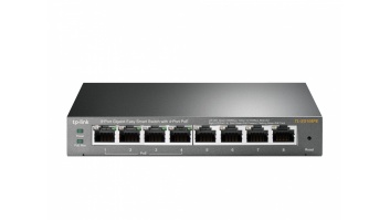 TP-LINK | Smart Switch | TL-SG108PE | Web Managed | Desktop | Gigabit Ethernet (copper) ports quantity 4 | PoE+ ports quantity 4 | Power supply type External | 36 month(s)