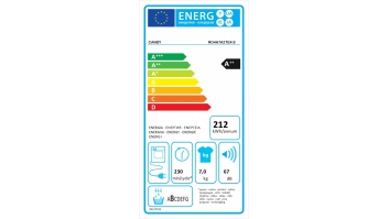 Candy | Dryer Machine | RO4 H7A2TEX-S | Energy efficiency class A++ | Front loading | 7 kg | LCD | Depth 46.5 cm | Wi-Fi | White