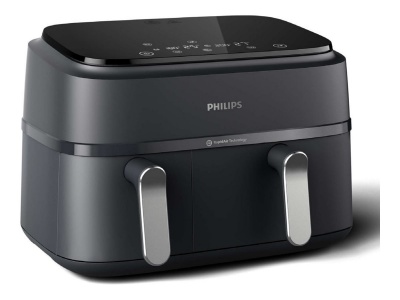 Philips Dual Basket Airfryer | NA351/00 3000 Series | Power 2750 W | Capacity 9 L | Rapid Air technology | Black