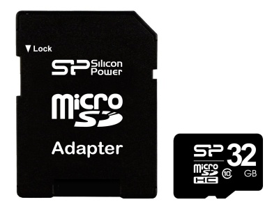 Silicon Power | 32 GB | MicroSDHC | Flash memory class 10 | SD adapter