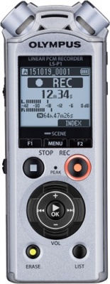 Olympus | LS-P1 | LCD | Stereo | Microphone connection | 96kHz/24bit Linear PCM | Digital