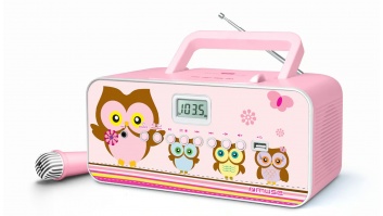 Muse | M-29KP | Portable radio CD/MP3 player with USB | 30 W | Pink/Image