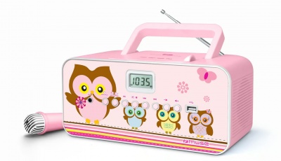 Muse | M-29KP | Portable radio CD/MP3 player with USB | 30 W | Pink/Image