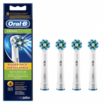 Oral-B | Toothbrush replacement | EB50-4 | Heads | For adults | Number of brush heads included 4 | Number of teeth brushing modes Does not apply