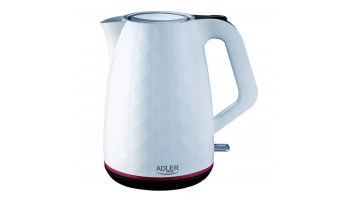 Adler | Kettle | AD 1277 | Standard | 2200 W | 1.7 L | Plastic | 360° rotational base | White